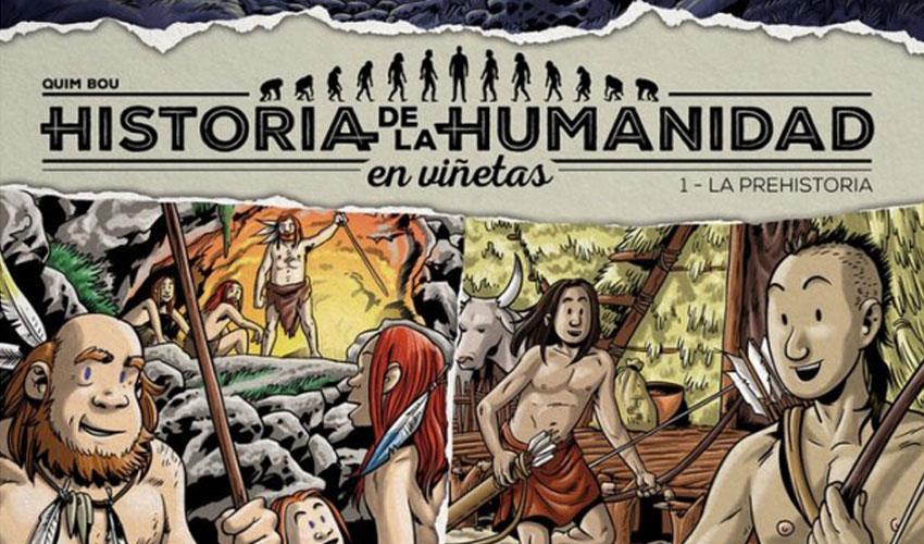 La Prehistoria Homo sapiens en viñetas, para niños