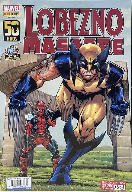 MARVEL COMICS ESPECIAL METROPOLI COMICCON 2024: PORTADA LOBEZNO Y MASACRE (TODD NAUCK) [GRAPA] | Akira Comics  - libreria donde comprar comics, juegos y libros online