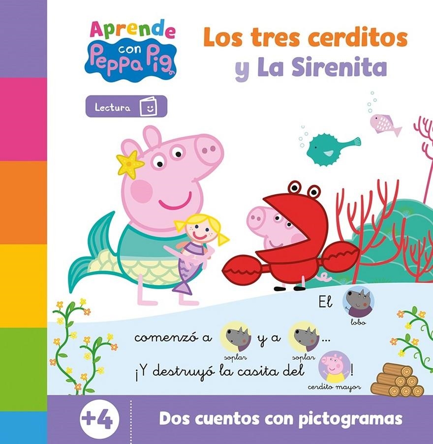 PEPPA PIG: APRENDE CON PEPPA LA SIRENITA Y LOS TRES CERDITOS [CARTONE] | Akira Comics  - libreria donde comprar comics, juegos y libros online