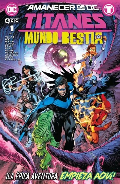 TITANES: MUNDO BESTIA Nº01 (1 DE 2) (EL AMANECER DE DC) [RUSTICA] | TAYLOR, TOM / BROWN, CHUCK | Akira Comics  - libreria donde comprar comics, juegos y libros online