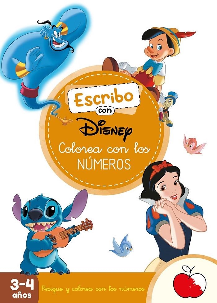 ESCRIBO CON DISNEY: COLOREA CON LOS NUMEROS [RUSTICA] | DISNEY | Akira Comics  - libreria donde comprar comics, juegos y libros online