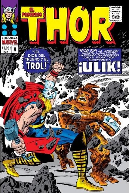 BIBLIOTECA MARVEL: EL PODEROSO THOR Nº09 (1967 / 137-141 USA) [RUSTICA] | LEE, STAN / KIRBY, JACK | Akira Comics  - libreria donde comprar comics, juegos y libros online