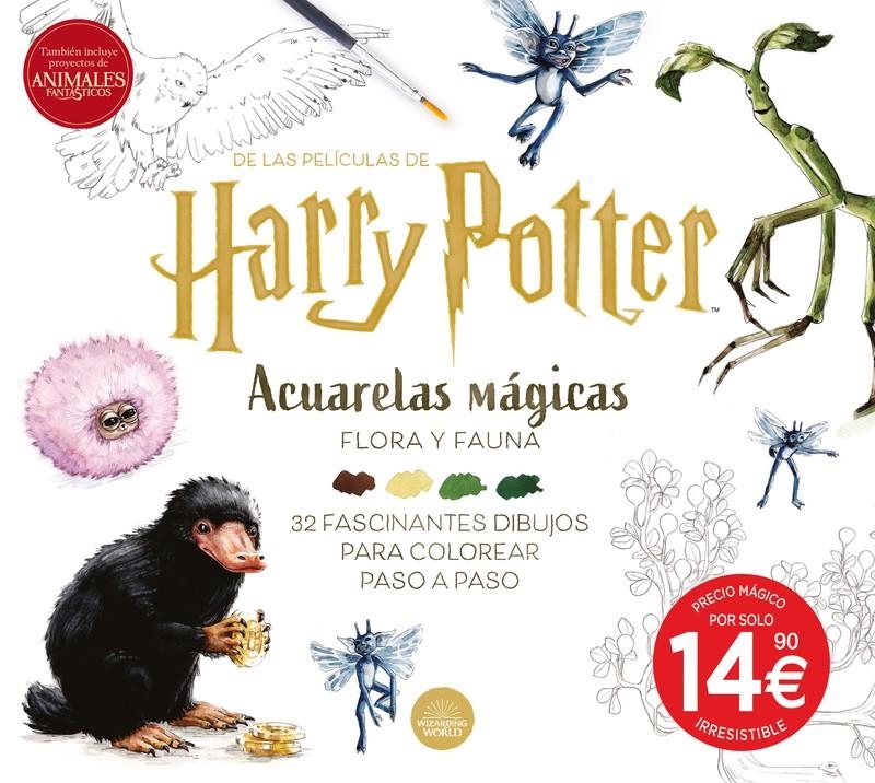 HARRY POTTER: ACUARELAS MAGICAS FLORA Y FAUNA [RUSTICA] | Akira Comics  - libreria donde comprar comics, juegos y libros online