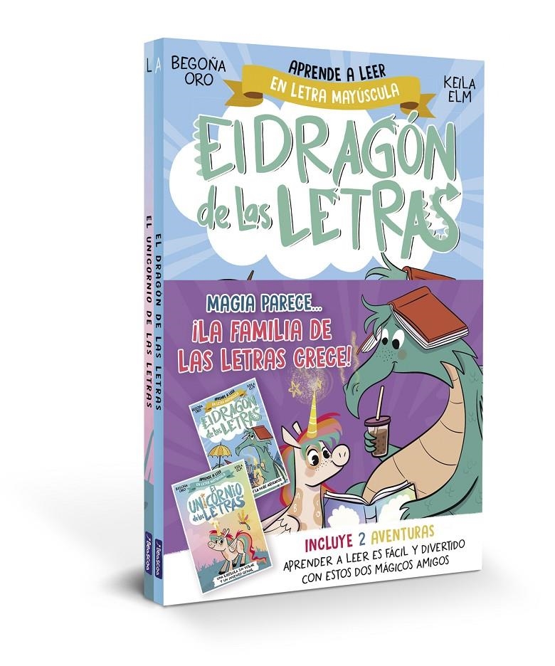 DRAGON DE LAS LETRAS, EL: MAGIA PARECE ¡LA FAMILIA DE LAS LETRAS CRECE! (PACK 2 LIBROS) [RUSTICA] | ORO, BEGOÑA / ELM, KEILA | Akira Comics  - libreria donde comprar comics, juegos y libros online