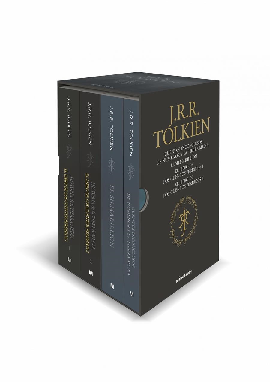 TOLKIEN: SILMARILLION + CUENTOS INCONCLUSOS + TIERRA MEDIA 1 Y 2 (ESTUCHE) [RUSTICA] | TOLKIEN, J. R. R. | Akira Comics  - libreria donde comprar comics, juegos y libros online