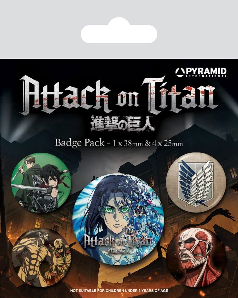 ATTACK ON TITAN: PACK 5 CHAPAS (SEASON 4) | Akira Comics  - libreria donde comprar comics, juegos y libros online