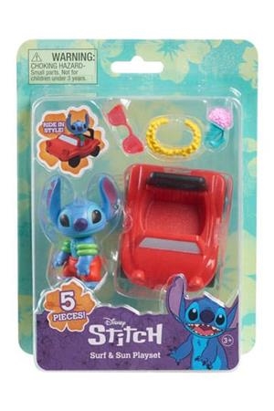 LILO & STITCH: CONJUNTO DE JUEGO SURF CAR & SUN STITCH 7 CM PVC [BLISTER] | Akira Comics  - libreria donde comprar comics, juegos y libros online