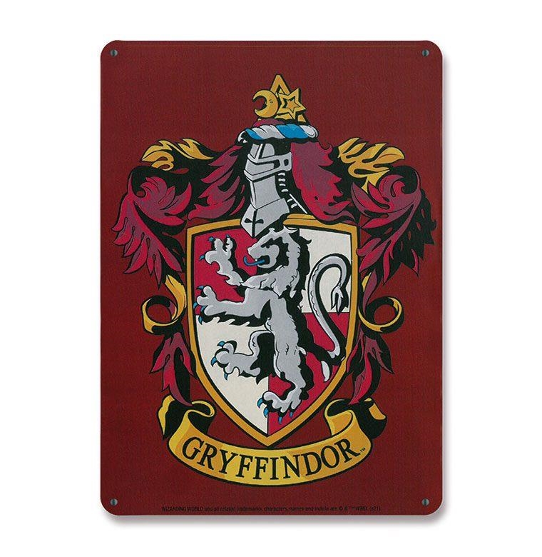 HARRY POTTER: PLACA DE CHAPA GRYFFINDOR 15 X 21 CM | Akira Comics  - libreria donde comprar comics, juegos y libros online