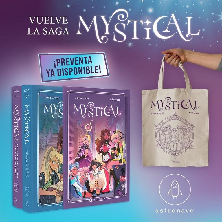 MYSTICAL (PACK TOMOS 1 Y 2) (INCLUYE TOTE BAG Y DOS TARJETAS DE REGALO) [CARTONE] | LOPEZ, LAIA / ALVAREZ, MARTA | Akira Comics  - libreria donde comprar comics, juegos y libros online