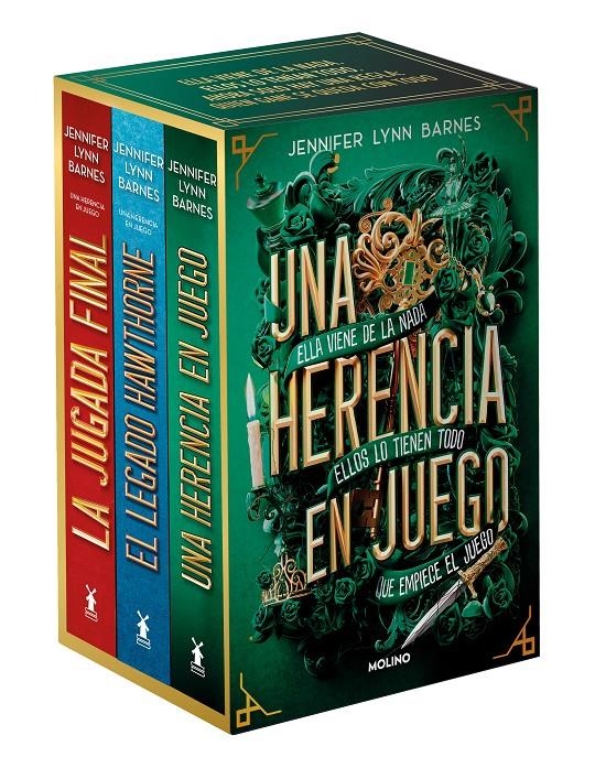 UNA HERENCIA EN JUEGO (ESTUCHE CON: UNA HERENCIA EN JUEGO /  EL LEGADO HAWTHORNE / LA JUGADA FINAL) [RUSTICA] | LYNN BARNES, JENNIFER  | Akira Comics  - libreria donde comprar comics, juegos y libros online