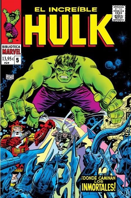 BIBLIOTECA MARVEL: EL INCREIBLE HULK Nº05 (1967-1968 / 93-101 USA) [RUSTICA] | Akira Comics  - libreria donde comprar comics, juegos y libros online