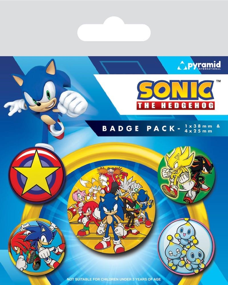 SONIC THE HEDGEHOG: PACK 5 CHAPAS SPEED TEAM | Akira Comics  - libreria donde comprar comics, juegos y libros online