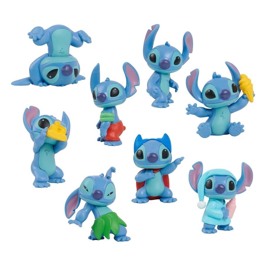 LILO & STITCH: PACK DE 8 MINIFIGURAS COLECCIONABLES STITCH SET 7 CM [CAJA] | Akira Comics  - libreria donde comprar comics, juegos y libros online