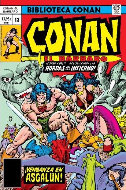 BIBLIOTECA MARVEL: CONAN EL BARBARO Nº13 (1977 / 69-75 USA) [RUSTICA] | Akira Comics  - libreria donde comprar comics, juegos y libros online