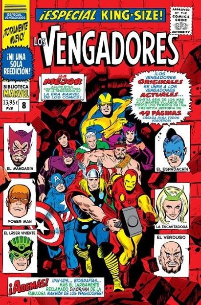 BIBLIOTECA MARVEL: LOS VENGADORES VOL.08 (1967 / 43-45 USA) [RUSTICA] | Akira Comics  - libreria donde comprar comics, juegos y libros online