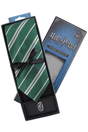 HARRY POTTER: SET DELUXE DE CORBATA & PIN SLYTHERIN [CAJA] | Akira Comics  - libreria donde comprar comics, juegos y libros online