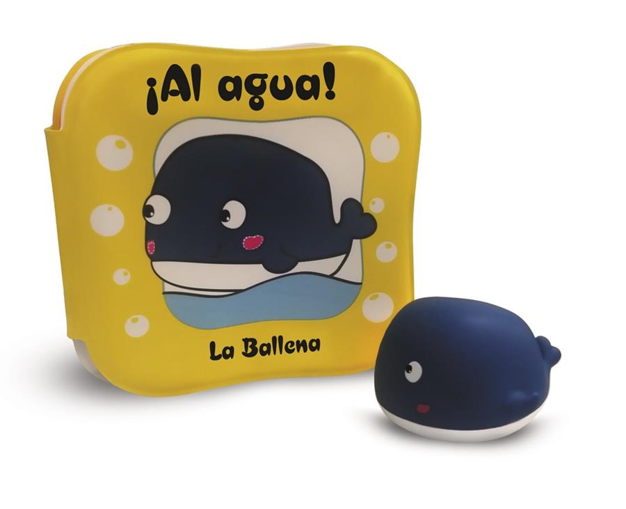 AL AGUA! LA BALLENA + BALLENA PARA LA BAÑERA [PLASTICO ALMOHADILLADO] | Akira Comics  - libreria donde comprar comics, juegos y libros online