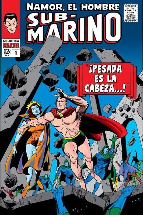 BIBLIOTECA MARVEL: NAMOR EL HOMBRE SUBMARINO Nº01 (1965-66 / 70-79 USA) [RUSTICA] | Akira Comics  - libreria donde comprar comics, juegos y libros online