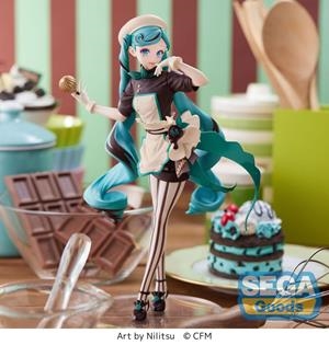 HATSUNE MIKU: ESTATUA HATSUNE MIKU - BITTER PATISSIER (RE-RUN)  LUMINASTA 21 CM PVC [CAJA] | Akira Comics  - libreria donde comprar comics, juegos y libros online